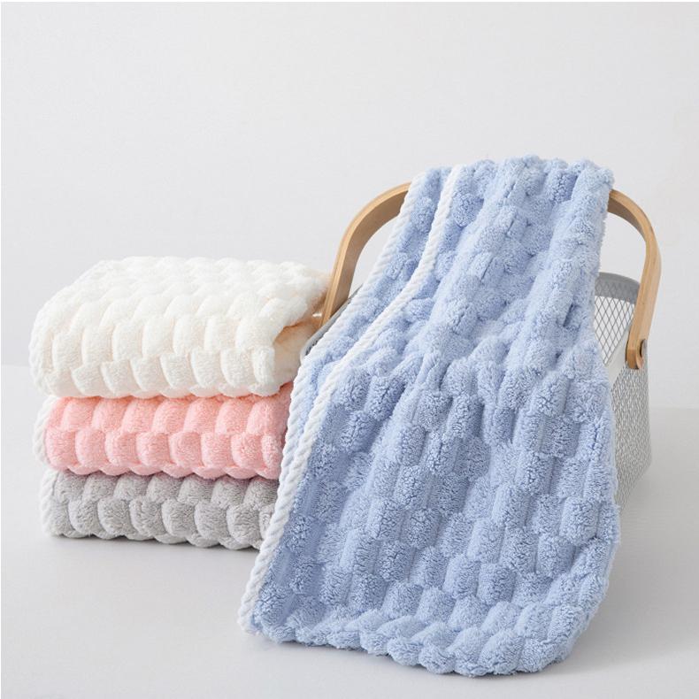 Plaid Bath Towel Soft & Absorbent Coral Fleece Large Towels for Home, Hotel, SPA, Swimming, Bath Towels, Quick-Dry, Luxury Bathroom Accessories