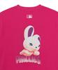 Emelbi Bunny Back Graphic Oversized Short Sleeve T-Shirt Phi (Magenta)