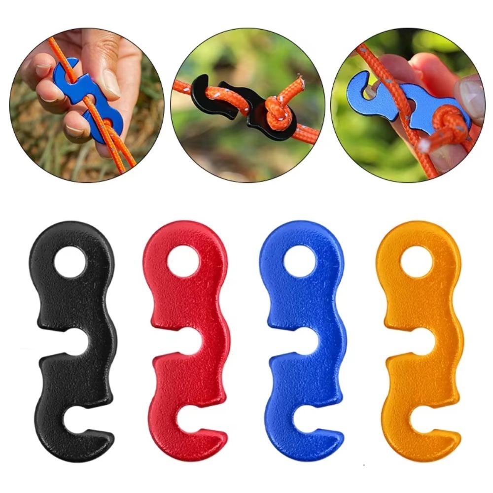 11PCS Outdoor tent three eye wind rope aluminum buckle outdoor tent fixed wind rope buckle