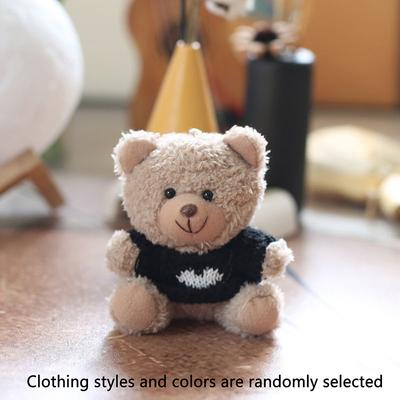 1 Τεμάχιο Χαριτωμένο Πουλόβερ Αρκουδάκι Βελούδινο Κρεμαστό Παιχνίδι Μαλακό Γεμιστό Ζώο Μικρή Κούκλα Αρκούδα Μπρελόκ Υπέροχα Δώρα Γενεθλίων Για Κορίτσι Αγόρι