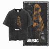 G Exclusive Pure Cotton Mens Vintage Creative GraphicTshirt  Acid Washed  Streetwear Big Size Cool Oneck mens Tee Tshirt