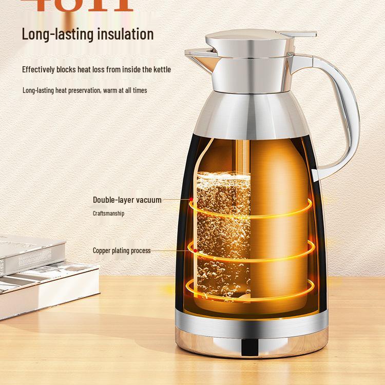 Stainless Steel Insulated Water Kettle - Large Capacity 316 Thermos Pot for Stewing Tea and Keeping Water Warm