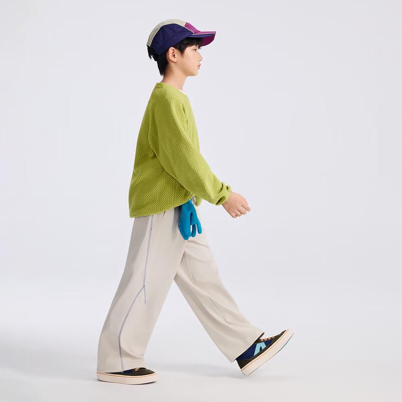 EBAER Kids' Antibacterial Spliced Straight-Leg Casual Pants