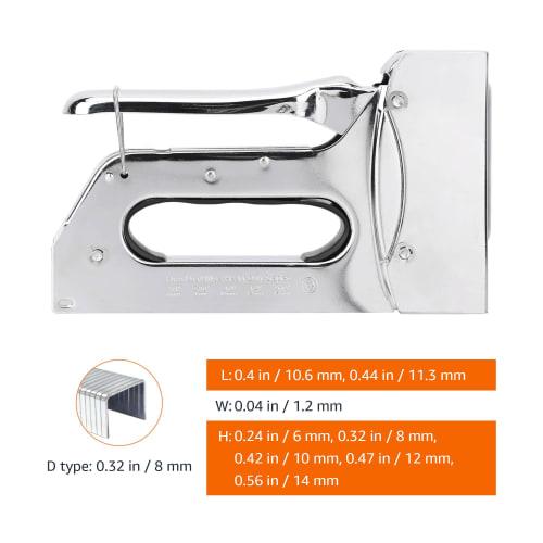 Basic Staple Gun, 6-14mm, Heavy Duty, 1 Piece, Silver