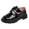 Boys' Black Leather Shoes Soft Sole, Korean-Style, for Spring/Autumn 2025 School Performance.