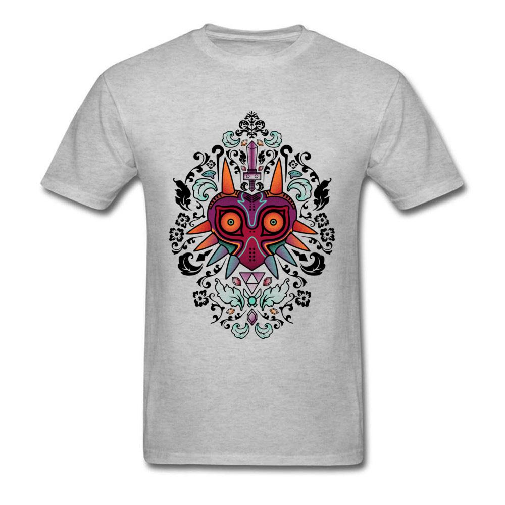 Trička Majoras Mask s krátkým rukávem, ležérní, hip hopová, pánská, 2024, letní, podzimní topy, tričko, mexický Den mrtvých, bílé tričko