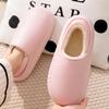 Waterproof bag and winter cotton slippers for men's home new warm and non-slip couple simple outer cotton shoes for women