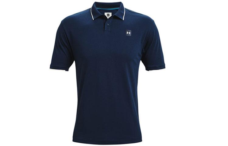 Under Armour Polo Shirts Men s Blue Polo Collar Moderate Straight Fit 1341967-409 XXL