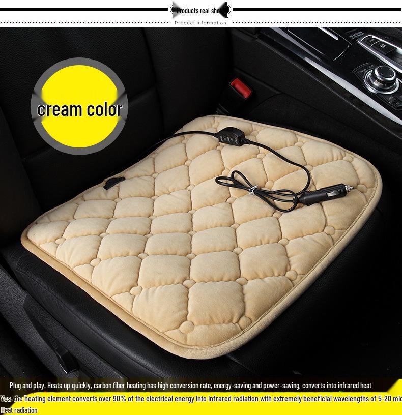 Universal 12V Electric Heated Car Seat Cushion for Winter