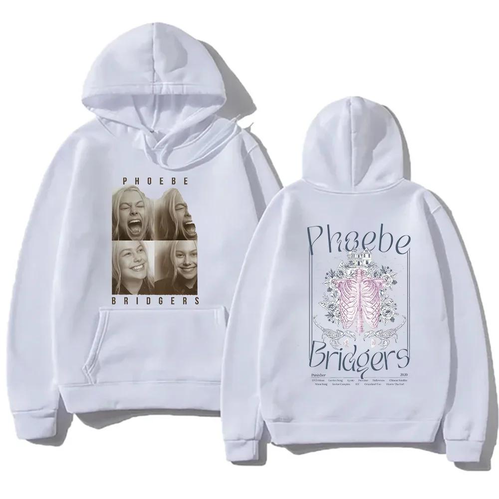 Fashion Women Casual Hoodies Phoebe Bridgers Indie Folk Sweatshirts Unisex with Pocket Hoody Oversized Versatile Soft Pullovers