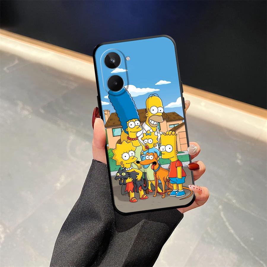 The S-simpsons Cartoon Phone Cover Case for Realme GT Master Neo2 12 14 C15 C12 P3 Ultra C21 Nazro 50 50i 11 Pro C25 C33 C35 C53