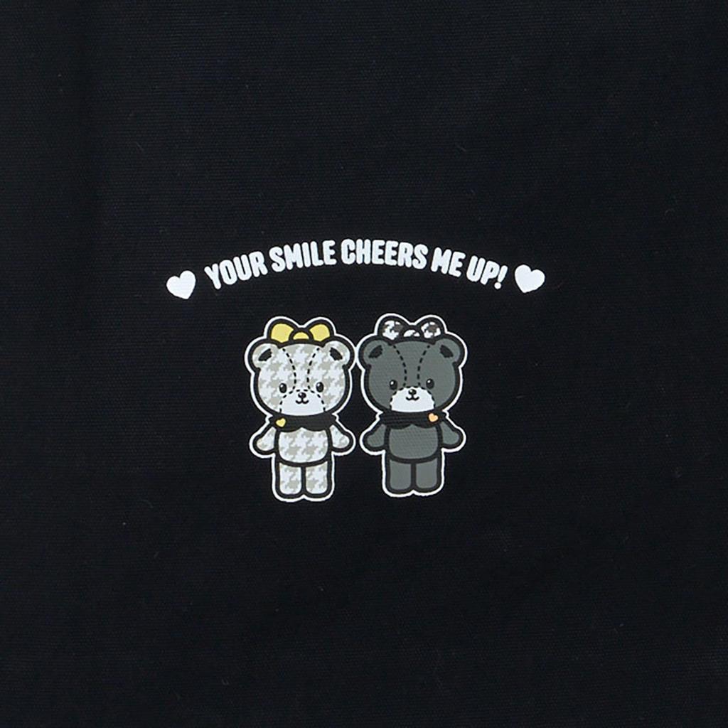 Sanrio Hello Kitty Tote Bag Girly Twin A4 Ages 3 and 282723 (Monochrome Coordinate) Size, Up,