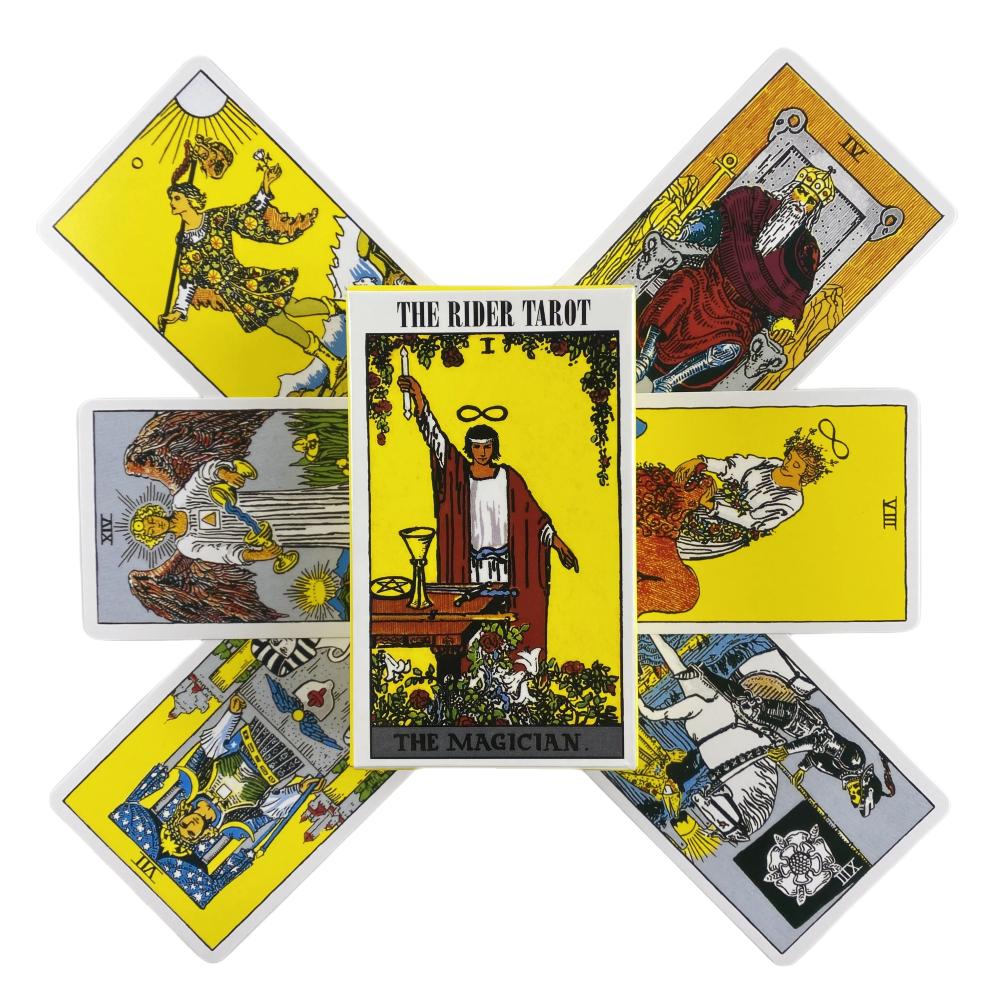 The Rider Tarot Cards A 78 Deck With Paper Guidebook Oracle English Divination Edition Borad Playing Games