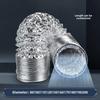 Ny 4 tum 100 mm Ventilationsrör PVC Aluminiumrör Luftventilationsrör Slang Flexibel Avgasrör 3/2M Luftsystem Vent Badrum