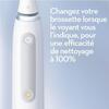Brosse À Dents Électrique ORAL-B iO4 Connectée - Blanche - 4 Modes De Brossage - 1 Brossette, 1 Étui De Voyage