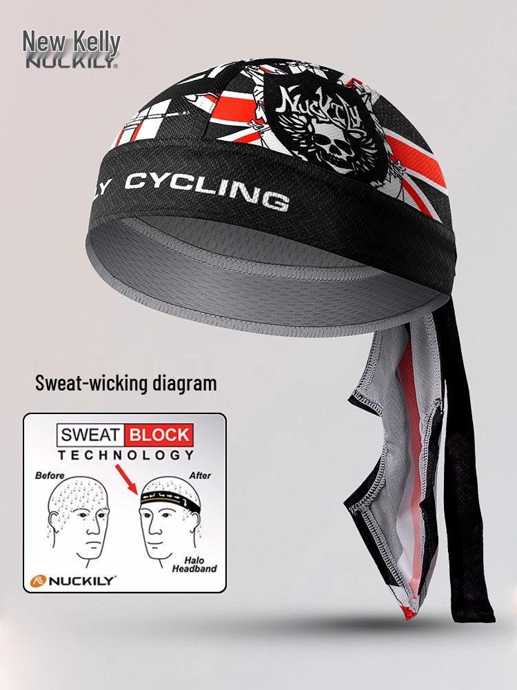 NUCKILY Unisex Sweat-Wicking Sports Headband & Pirate Cap - Hip Hop, Cycling, Dance, and Sun Protection.