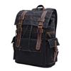 Retro Multi-Pocket Waxed Canvas Travel Backpack for Men