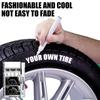 Car Tire Paint White Marker Pen 4pcs Waterproof Paint Repair Markers Quick Dry Permanent Graffiti Pen For Automotive Tire Paint