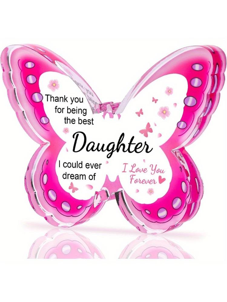 

1 butterfly desktop ornament, daughter gift Thanksgiving Christmas gift Adult daughter gift Best daughter gift чистый