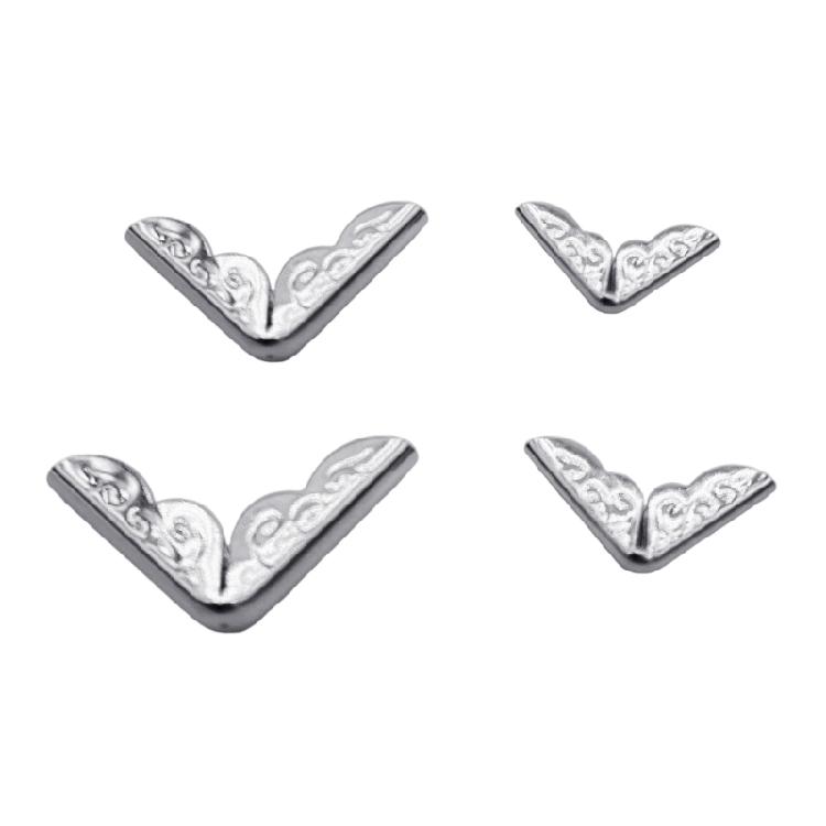 100 ks rohů pro album Starožitné chrániče rohů alba Pro svatební fotoalba Deníky Scrapbooky