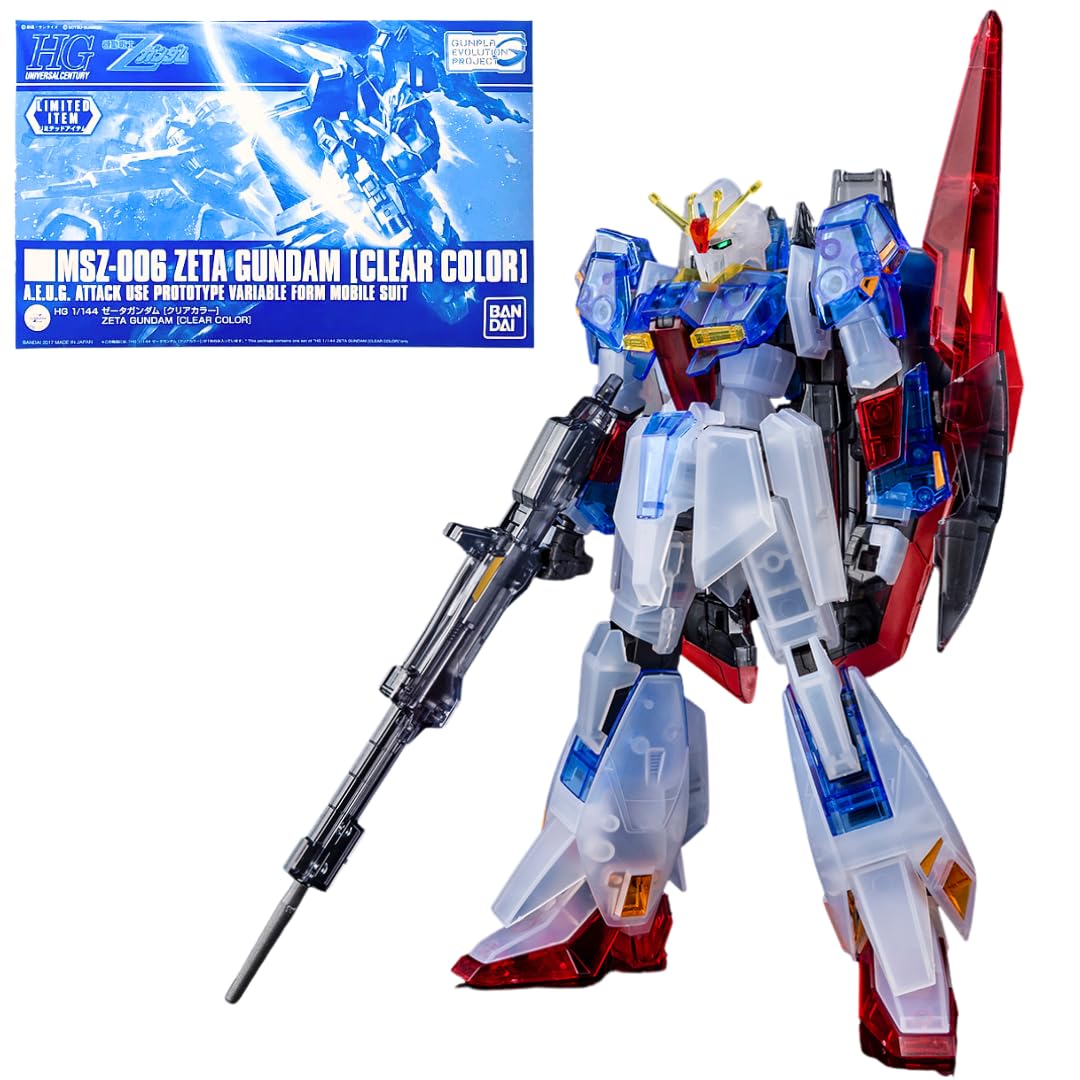 

HG 1/144 Zeta Gundam [Clear Color] Event Limited Mobile Suit Z Gundam Plastic Model