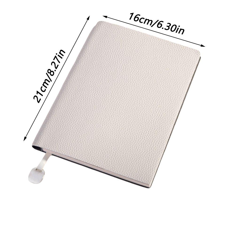 PU Leather Cover Diary Book 100 Sheets Diary Agenda A5 Leather Notebook Office Supplies