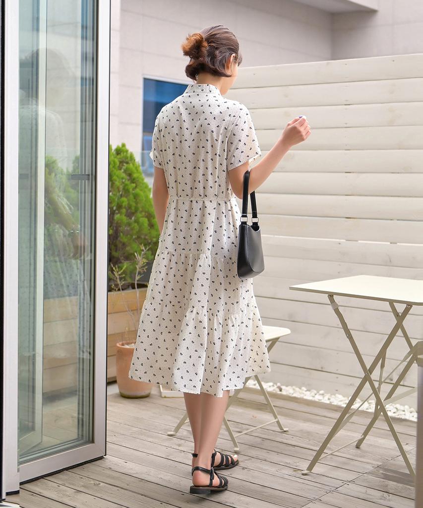 Ppaeppae Dot Flower Long Dress