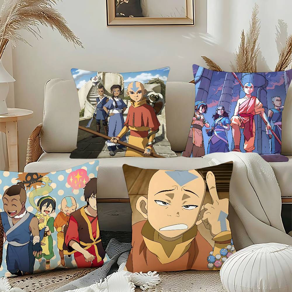 A-Avatar The Last Airbender Throw Pillow Covers Pattern Cushion Cover Suitable For Sofa Bedroom Car Pillow Cover