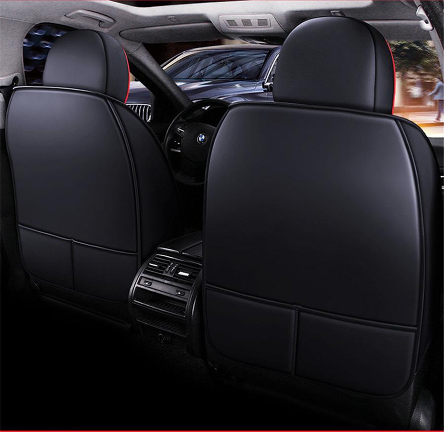 PU Leather Car Cushion Seat Covers Car-styling Full Surrounded Front+rear Cushion 5-Seats For all Seasons 2021 New Style