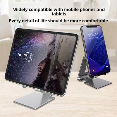 Stable Foldable Mobile Phone Holder Portable Non-slip Mobile Phone Stand Aluminum Alloy Adjustable Table Cell Phone Bracket Desk