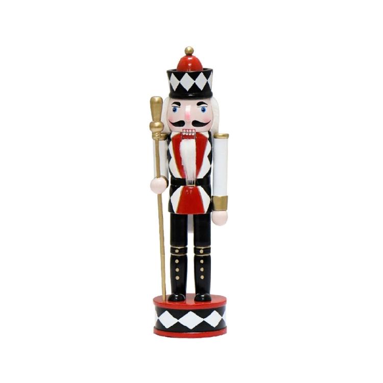 Wood Nutcrackers Puppet Hand Painted King Figurine Doll Toy Christmas Decoration