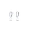 Cao Shi Korean Zircon Diamond Earrings - Simple, Fresh, Round Ear Buckle for Women