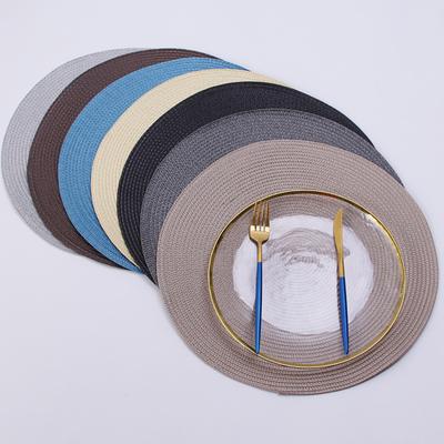 Decorative Placemat Round Heat Resistant Table Mat Handmade Anti-Scald Insulation Pads Coasters Kitchen Home Decor