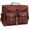 Leather Laptop Messenger Bag Office Briefcase Crossbody Travel Bag For Men And Women College Bag Office Laptop Bag