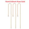 10PCS/lot Stainless Steel Threader Chain Earrings Findings For Jewelry DIY Making Drop Earrings Tassel Chain Accessories
