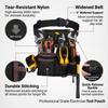 Tools Pouch with Adjustable Belt, Durable Utility Tool Holder for Craftsmen, Electricians, and Handymen, Multiple Tool Slots