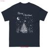 Stag Christmas Scene Classic Tee Vintage Versatile Casual Streetwear Stylish Homme Fashion Stretched Graphic