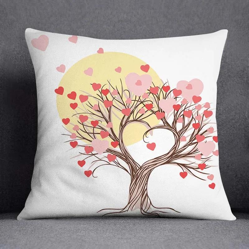 Juste De Coussin Carrée À Motif Papillon, Taie D'oreiller, Série Rose, Décoration De Bureau À Domicile