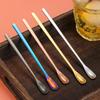 1Pc Stainless Steel Long Handle Stirring Spoon Coffee Tea Spoons Dessert Spoon Stirring Rod Tiny Spoon Kitchen Accessories