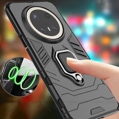 Etui Pokrowiec na Huawei Mate 70 Pro Huawei Mate 70 Pro Capas Tył Odporny na wstrząsy Pancerz Magnetyczny Uchwyt Pierścieniowy Fundas Huawei Mate 70 Pro