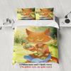 Softville Cozy Town Cute Fern The Quilt Fox Bedding Set With Duvet Cover  Pillowcase For Children'S Bedroom Decor