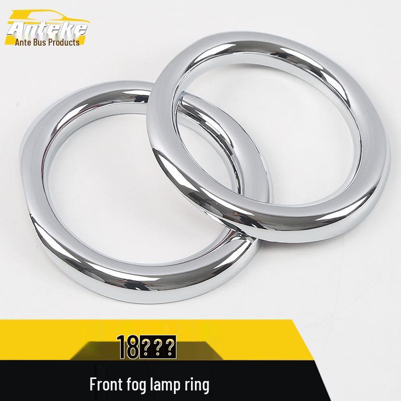 Ize Front Fog Light Ring Decorative Frame: Stainless Steel Bumper Anti-Collision Trim