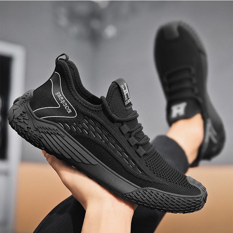 Men's Shoes Summer New Breathable Thin Fly-woven Mesh Tide Shoes Youth Casual Running Non-slip Shoes Tide