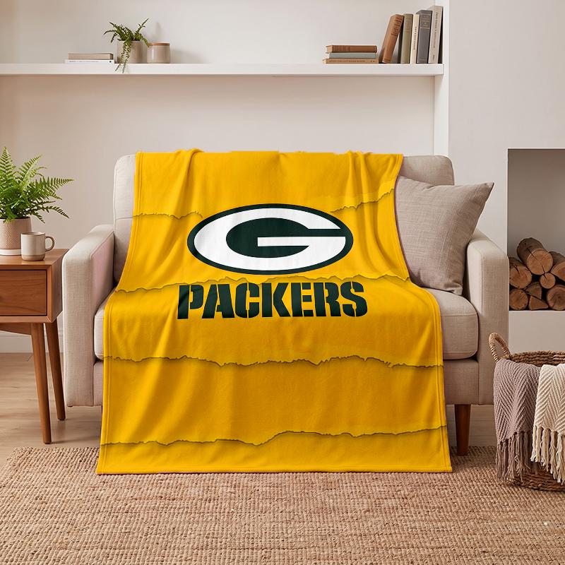 Green Bay Packers Měkké teplé flanelové deky Pohodlná deka pro domácí dekoraci a jako dárek