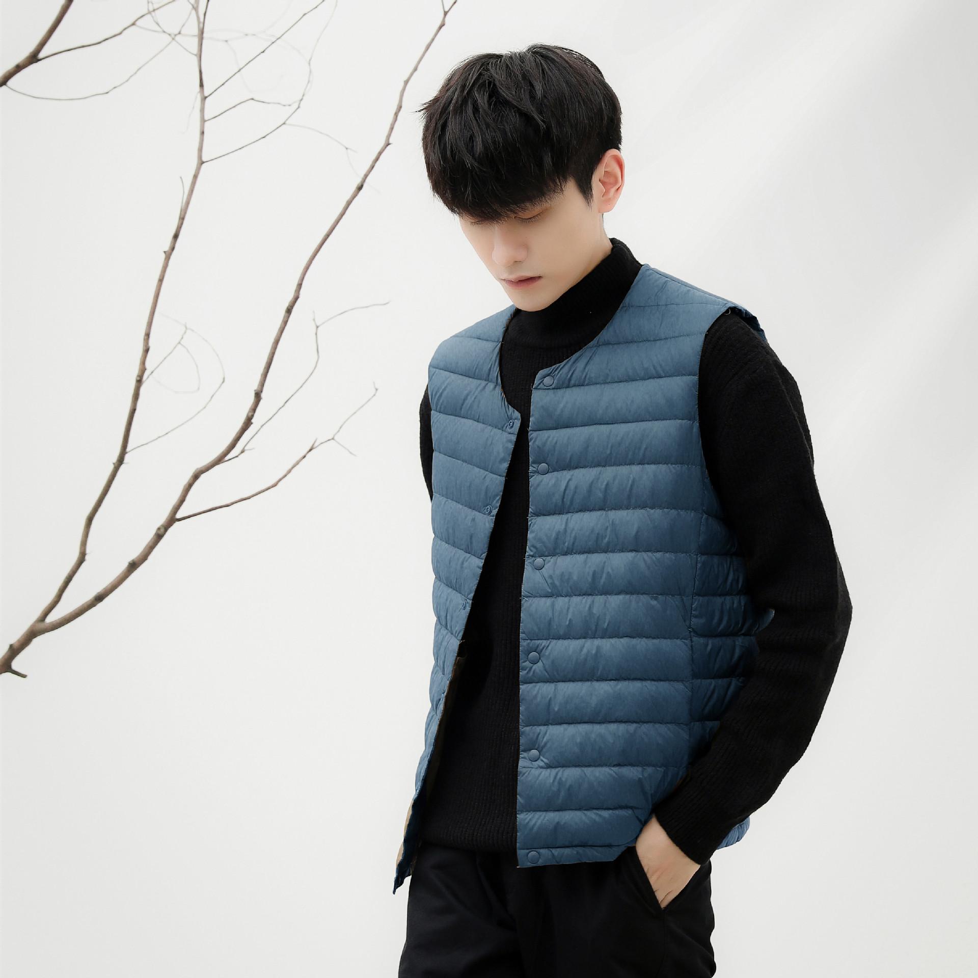 

Новый мужской бархатный однотонный мужской жилет с v-образным вырезом и круглым вырезом 90, пуховик, куртка большого размера XXXL