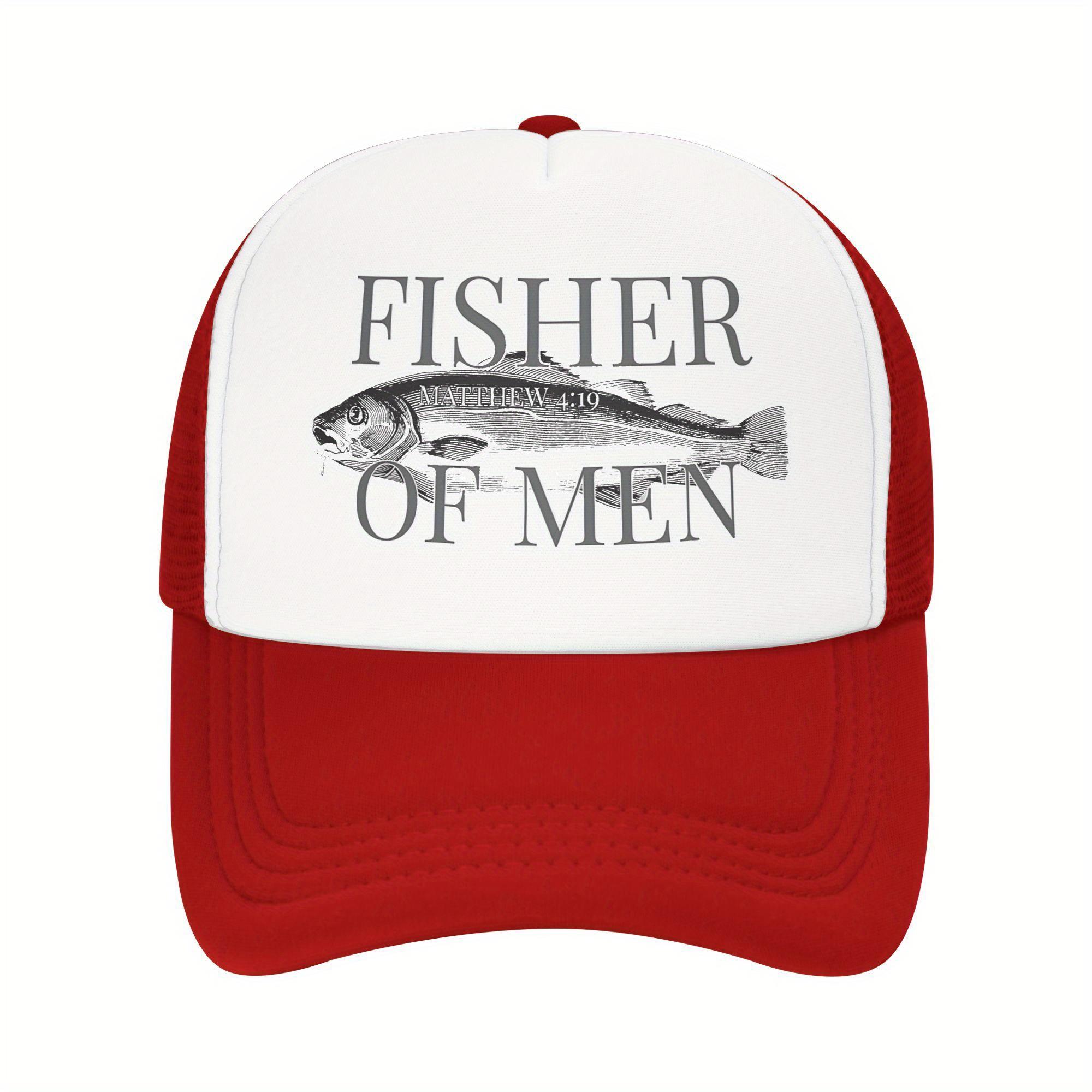

Fisher of Men Matthew 419 Trucker Hat Breathable Mesh Baseball Cap Casual Adjustable Headwear One Size