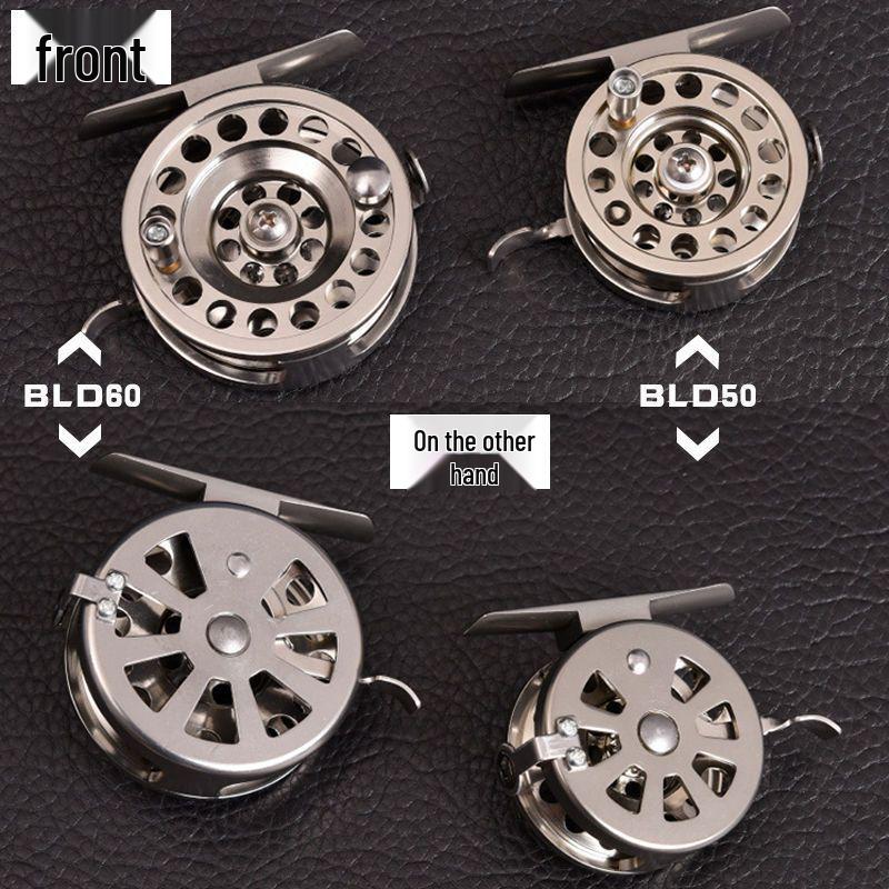 Front-Drag CNC Aluminum Alloy Fly Fishing Reel for DIY Surf Rods – All-Metal Design
