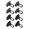 4 Pcs Automotive Belt Insert Slot Pad Latch Wear-Resistant Car Safety Belt Slot Buckle Replacement for All Models