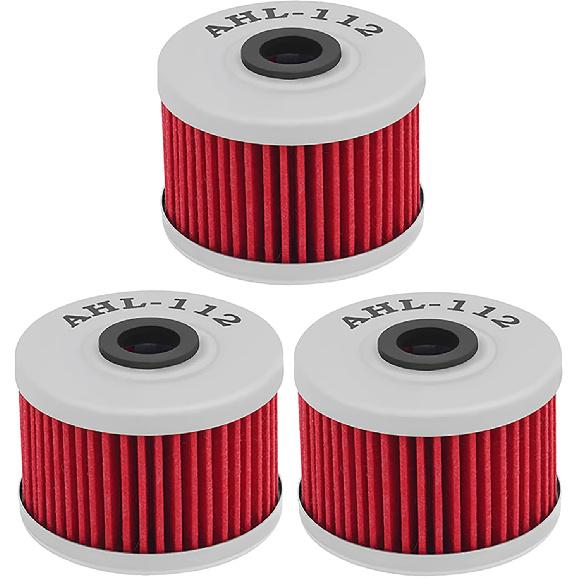 

AHL 112 Oil Filter 3088036 Compatible with Polaris Predator 500 TLD 496 2006 (Pack of 3)