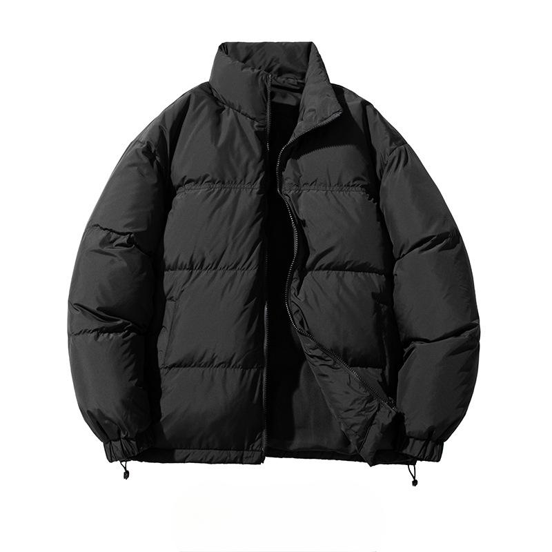 

Мужская зимняя белая утиная пуховая термокуртка с воротником-стойкой для пары, многоцветная универсальная одежда для хлеба 4XL чёрный